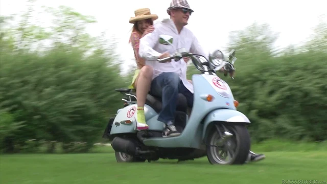 Hot Babes Take Turns Riding Cock & Giving Blowjob in Wild Threesome Encounter