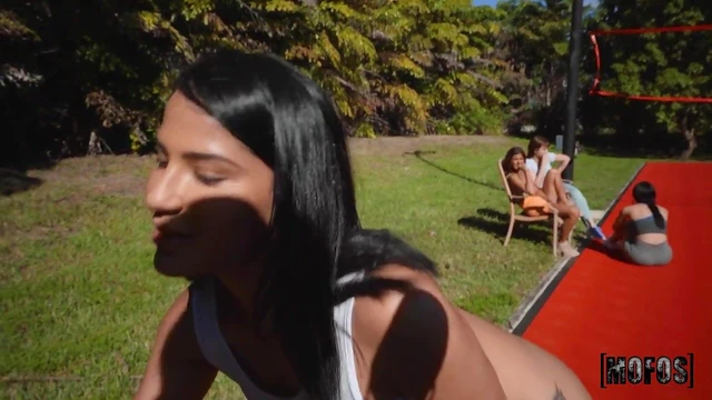 Seductive Anais Amore Bends Over for Hot Tennis Court Fuck Fest