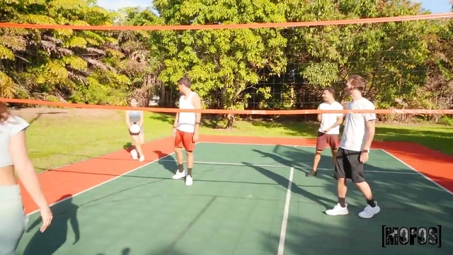 Seductive Anais Amore Bends Over for Hot Tennis Court Fuck Fest