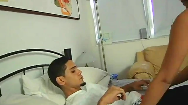 Brunette Seduces Two Guys into Steamy Threesome Instead of Masturbation