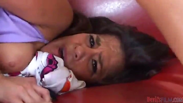 Passionate Latin Beauty Takes It Rough and Raw Tonight