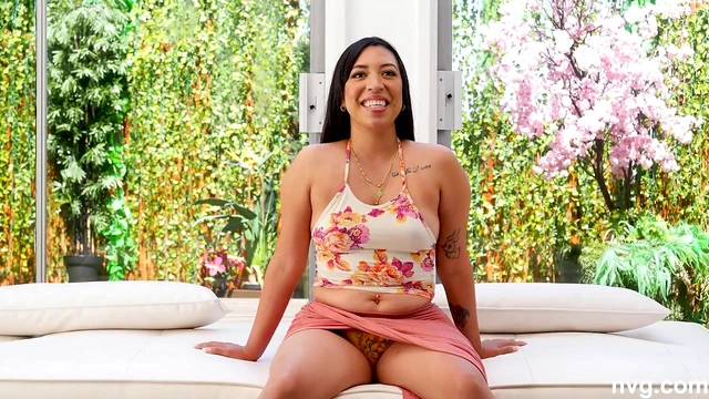 Tattooed Beauty Bonita Rides Thick Cock Sensually on Sofa