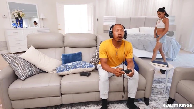 Interracial Passion: Rough Sofa Threesome with Ryder Rey & Friends