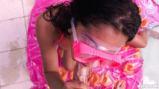 Sexy Sophia Leone Succumbs To Temptation Riding A Big Cock Poolside