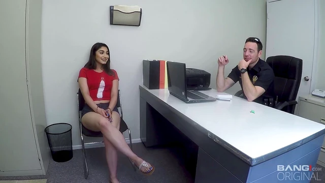 Sneaky Kim Torrez Gets Off by Pleasing Cop's Dick for Freedom