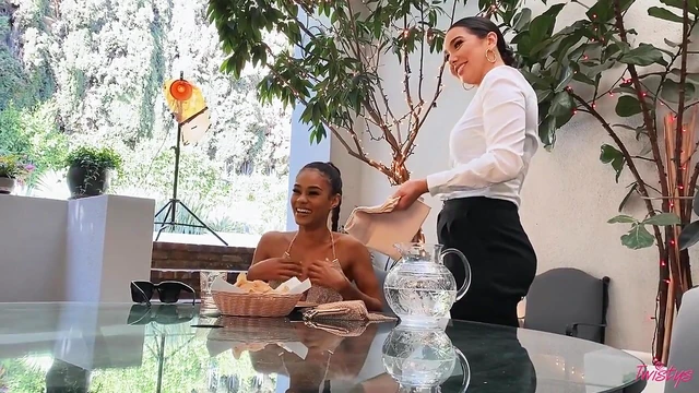 Passionate Karlee Grey Moans Loudly As Sexy Scarlit Fingers Her Deeply