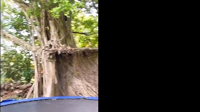 Kinky Outdoor FFM Threesome with Sultry Roxie Sinner & Ariel Pure Magic