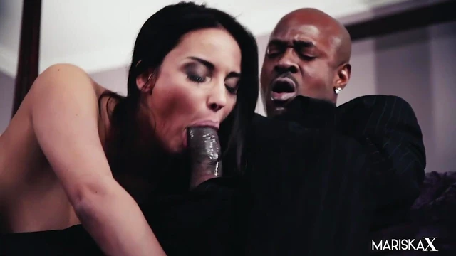 Hot Babe Anissa Kate Takes Big BBC Down Her Throat Deeply