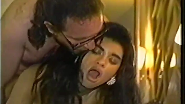 Sultry Brunette With Luscious Tits Takes Rough Couch Boning Deeply