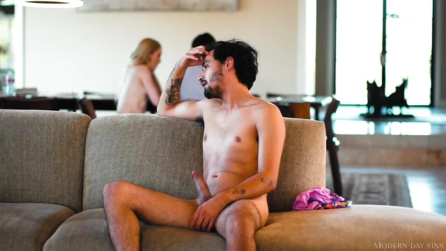 Blonde Bombshell Emma Starletto Rides Dildo While Crowd Watches Live Action Show