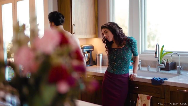 Victoria Voxxx Curly Darling Opens Kitchen For A Hot Fucking Orgasm