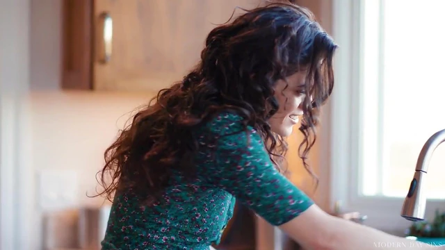 Victoria Voxxx Curly Darling Opens Kitchen For A Hot Fucking Orgasm