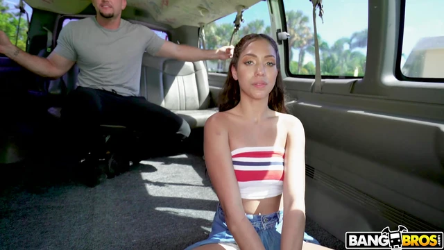 Selena Sosa's Wild Backseat Shag With Small Tits Seduction