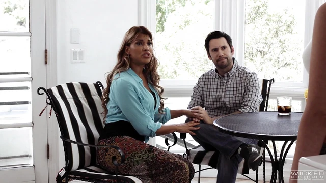 Busty Mercedes Carrera Seduces White Guy For Steamy Interracial Living Room Fuck