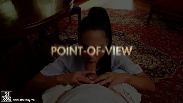 Hot Apolonia Gets Cum Covered Feet After Mind-Bending Blowjob Feat.