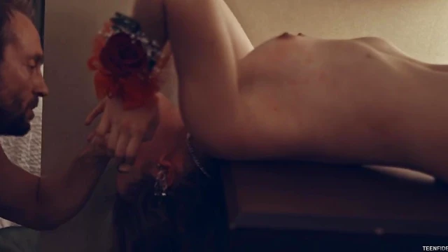 Passionate Brunette Gets Fingers Down Throat Before Steamy Sex Act