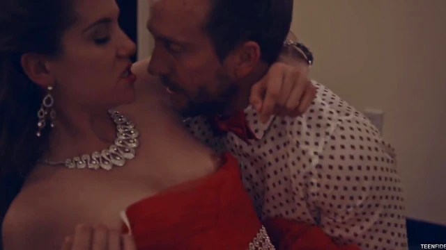 Passionate Brunette Gets Fingers Down Throat Before Steamy Sex Act