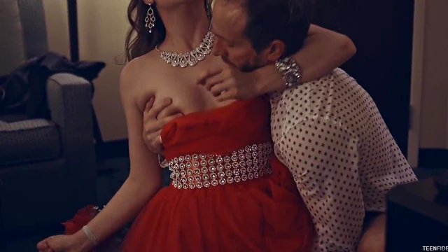 Passionate Brunette Gets Fingers Down Throat Before Steamy Sex Act