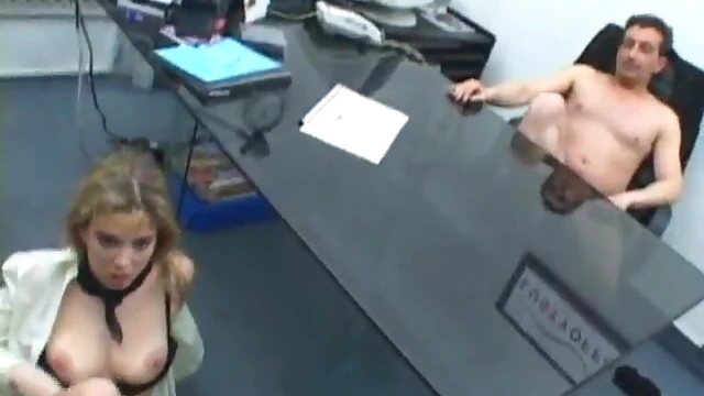 Blonde Office Chick Gets Hardly Penetrated by Boss's Big Cock