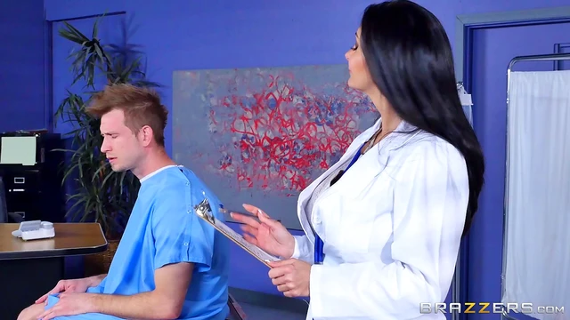 Seductive Doctor Pleasures Patient Using Her Pussy for Ultimate Relief