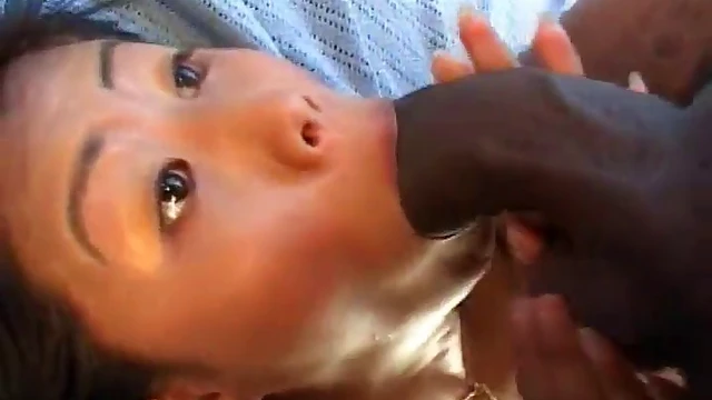 Asian Beauty Takes Charlie MacCready’s Thick Black Cock Deep In Her Throat