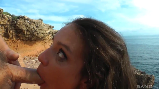 Insatiable Brunette Nataly Gold Fucks Hard at Beach Sex Party