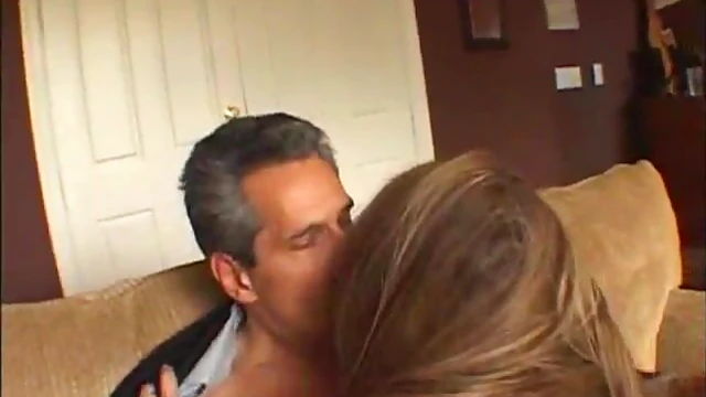 Sexy Chick's Tight Ass & Long Legs Tease Older Man Before He Licks Her Shaved Pussy