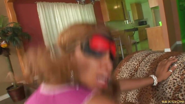 Masked Submissive Girl with Curvy Booty Takes Big BBC Cock Hard